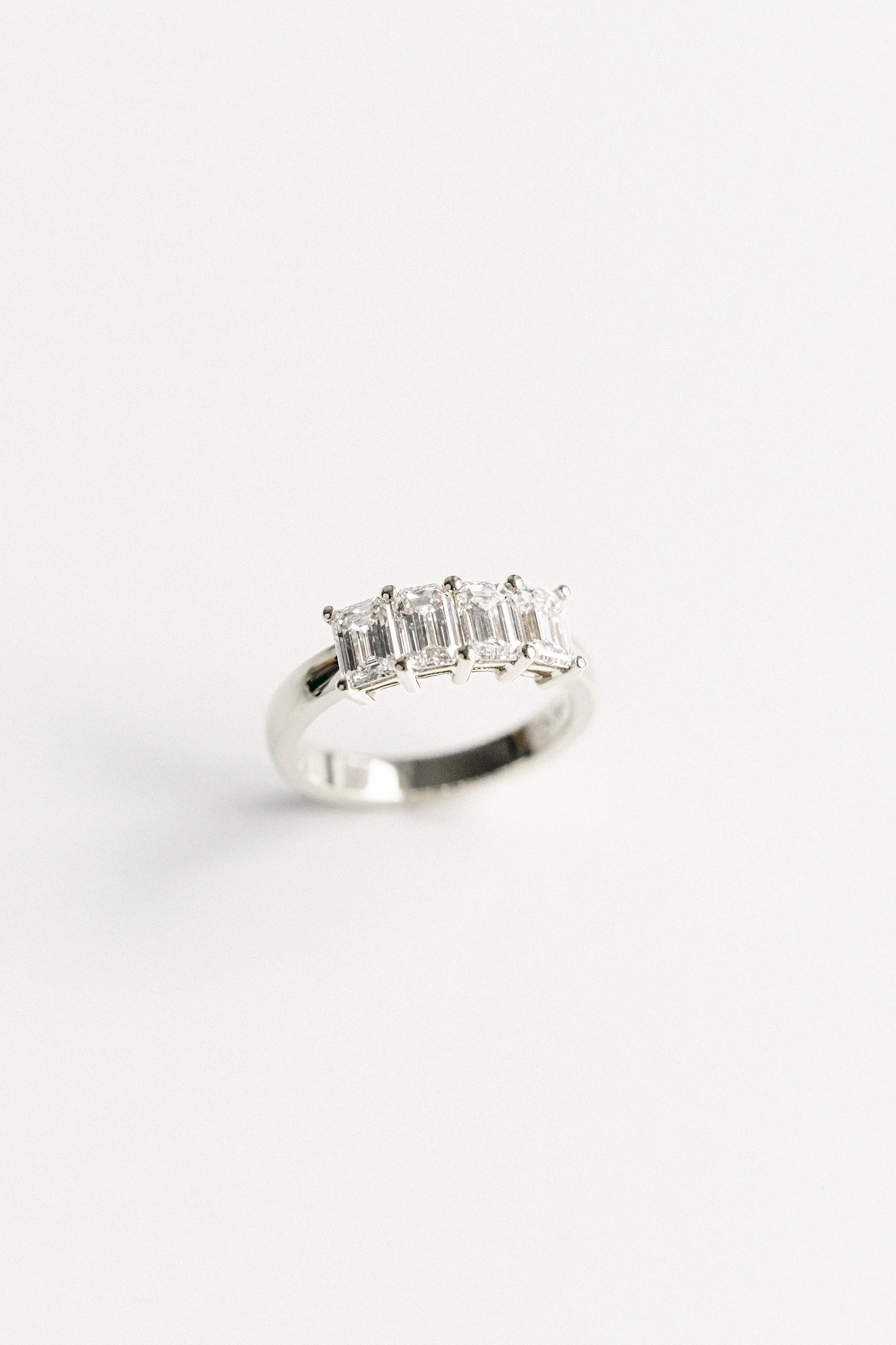 Emerald Cut Diamond Band - Image 6