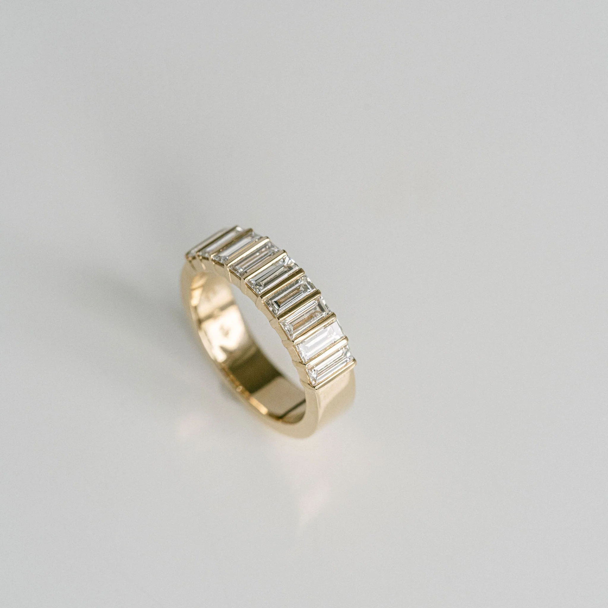 Baguette Diamond Bar Set Band - Image 5