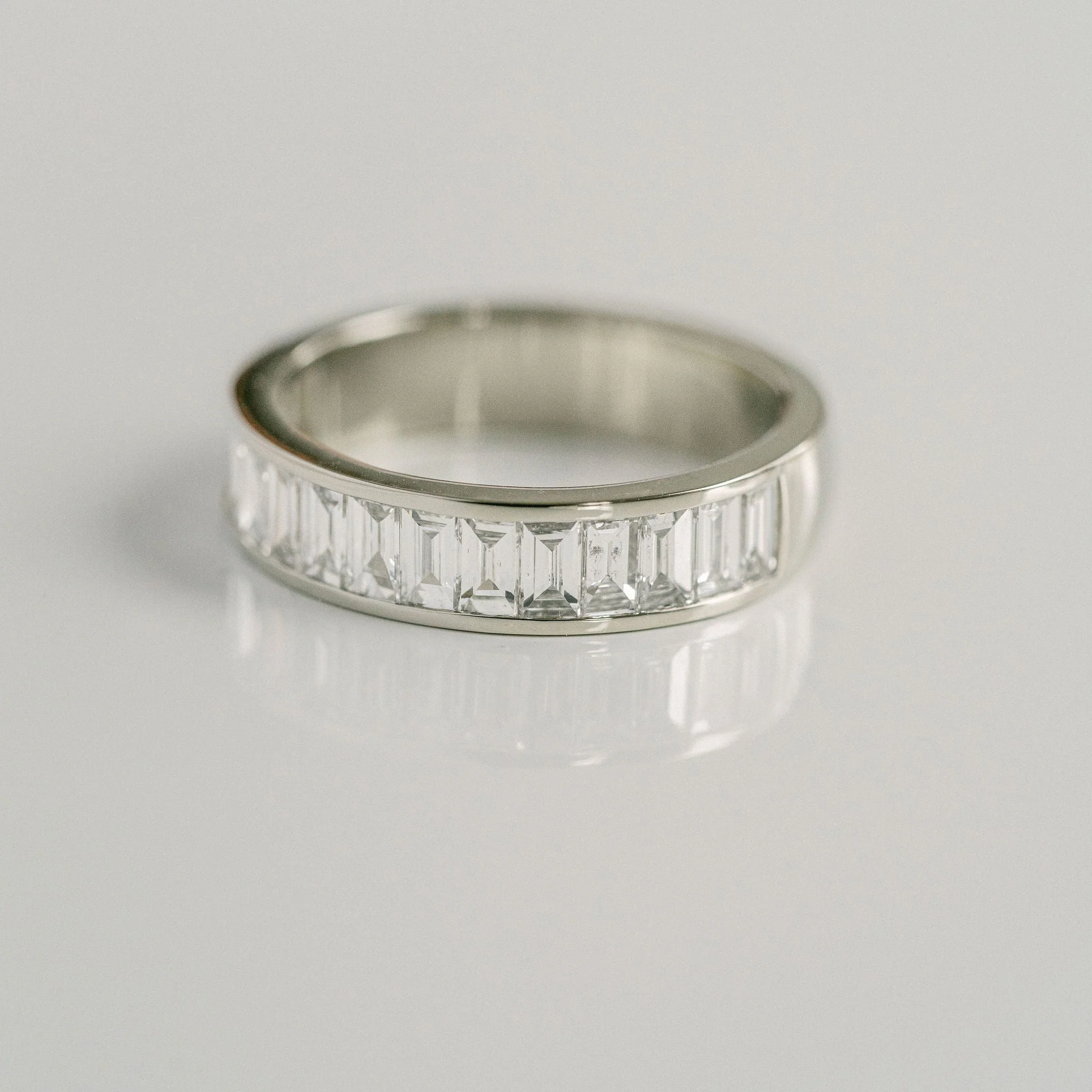Baguette Diamond Channel Set Band - Image 5