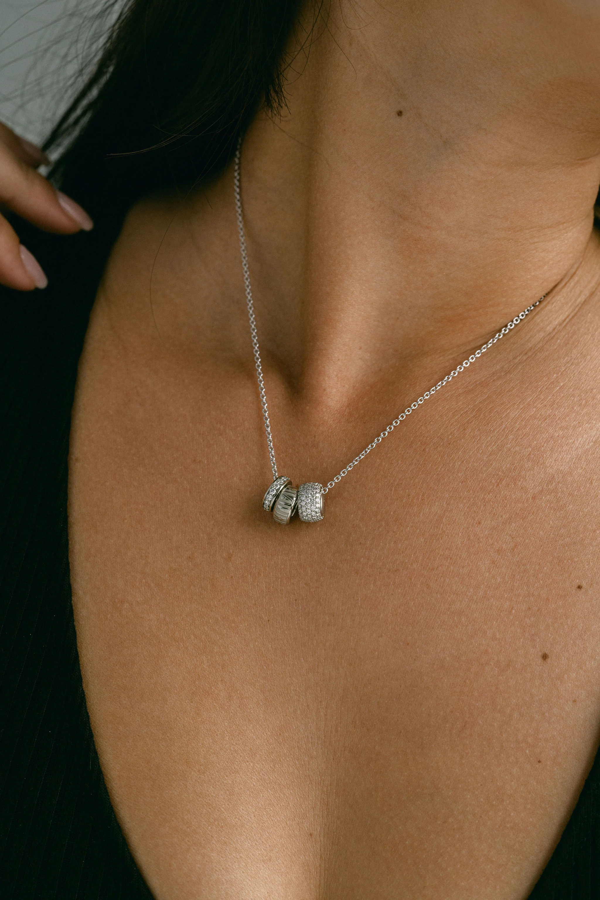 Cavalier Debossed Oval Torus Pendant - Image 6