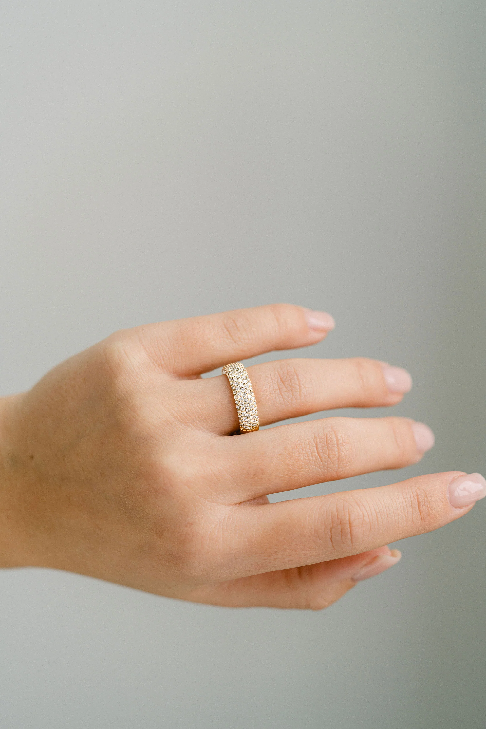 Chunky Diamond Micropavé Band - Image 6