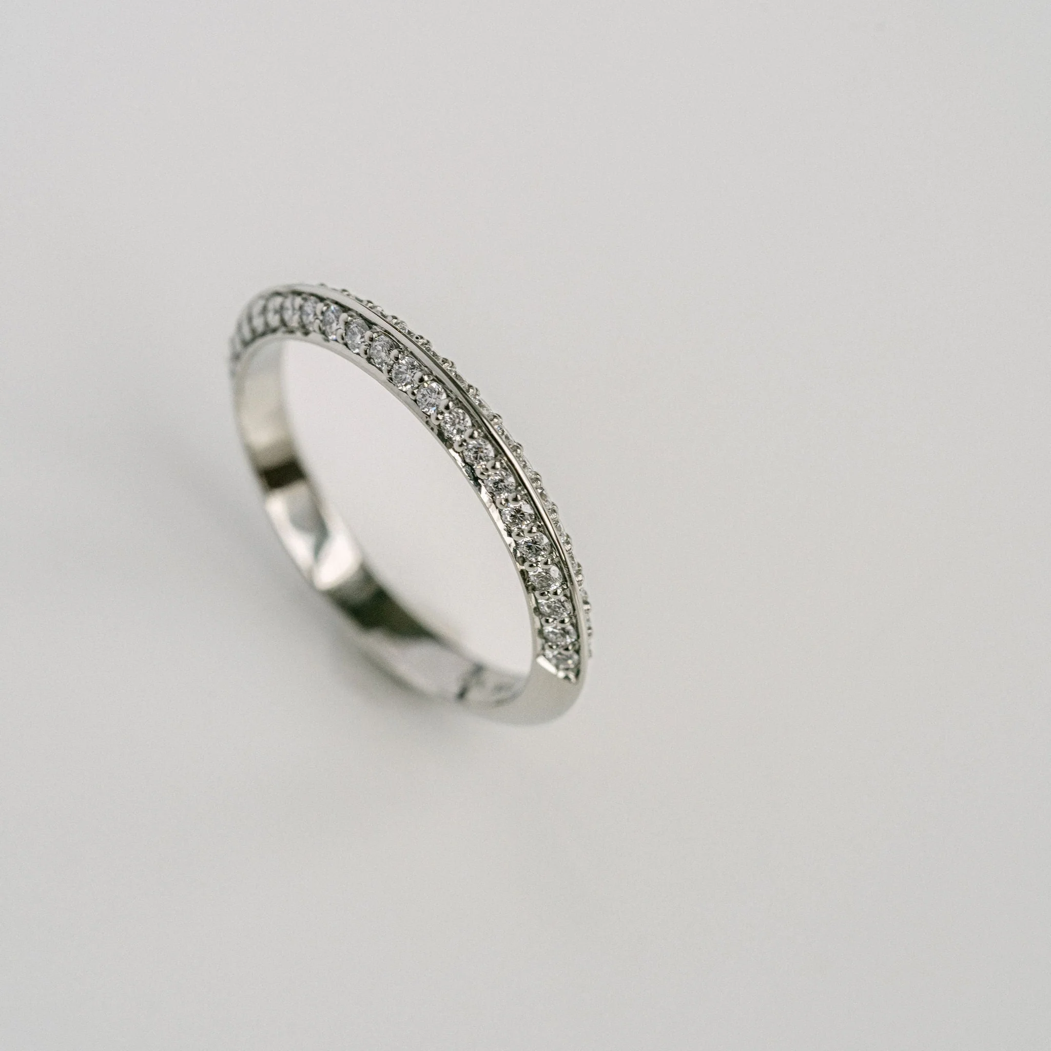Diamond Pavé Knife-Edge Band - Image 3