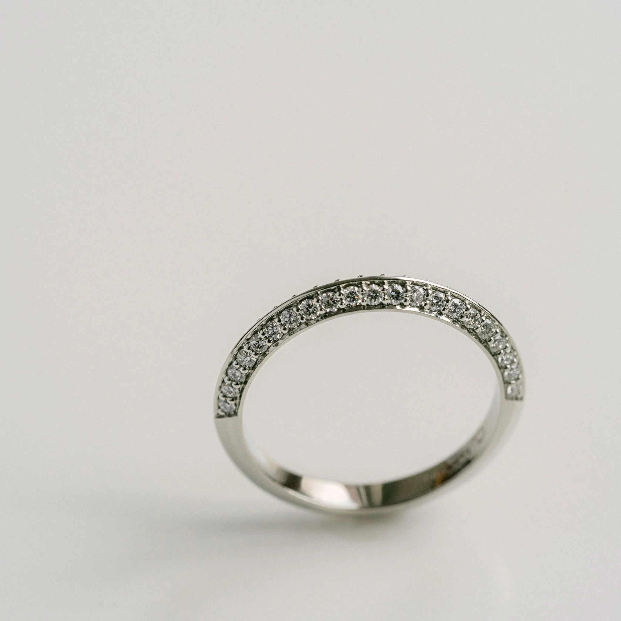 Diamond Pavé Knife-Edge Band - Image 4