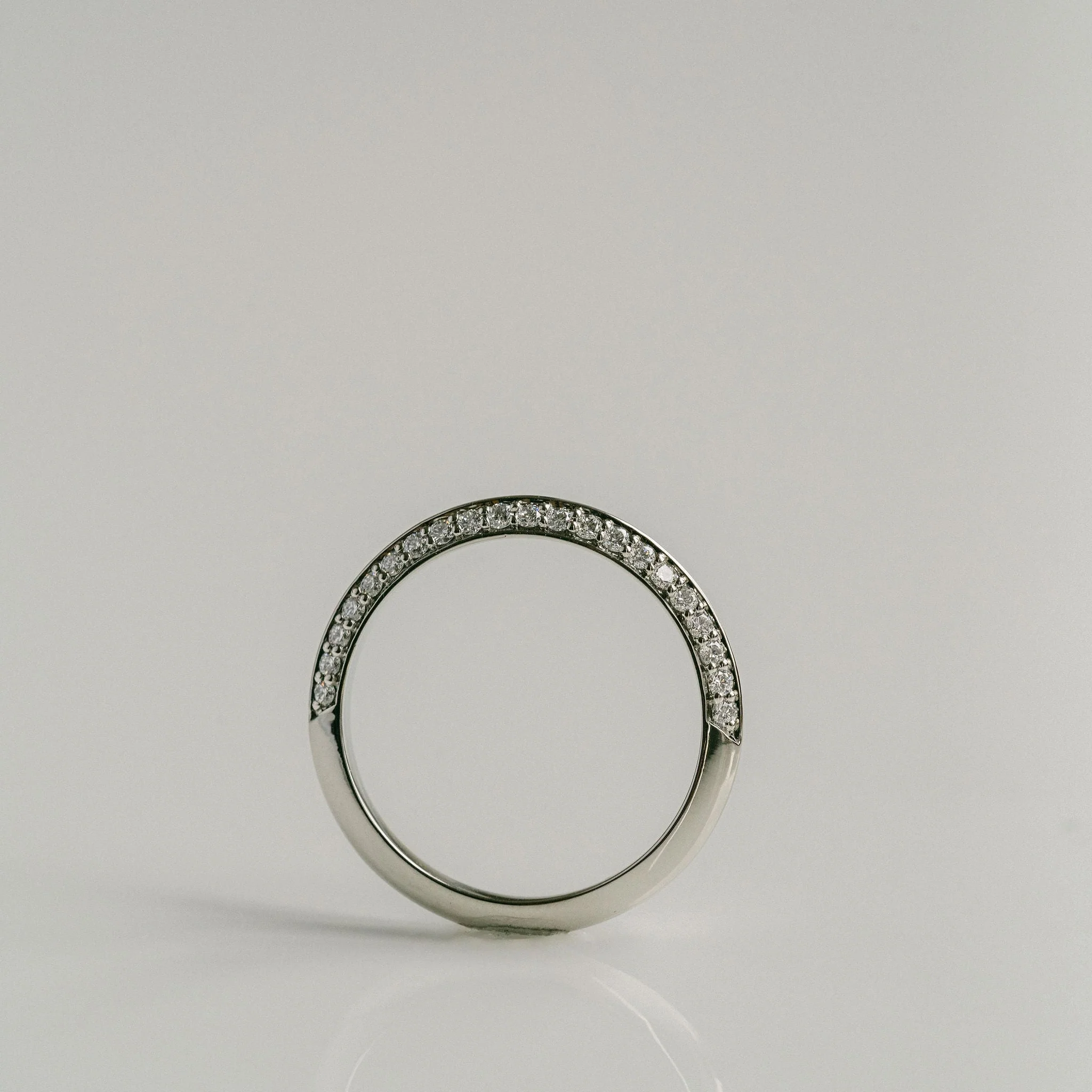 Diamond Pavé Knife-Edge Band - Image 5