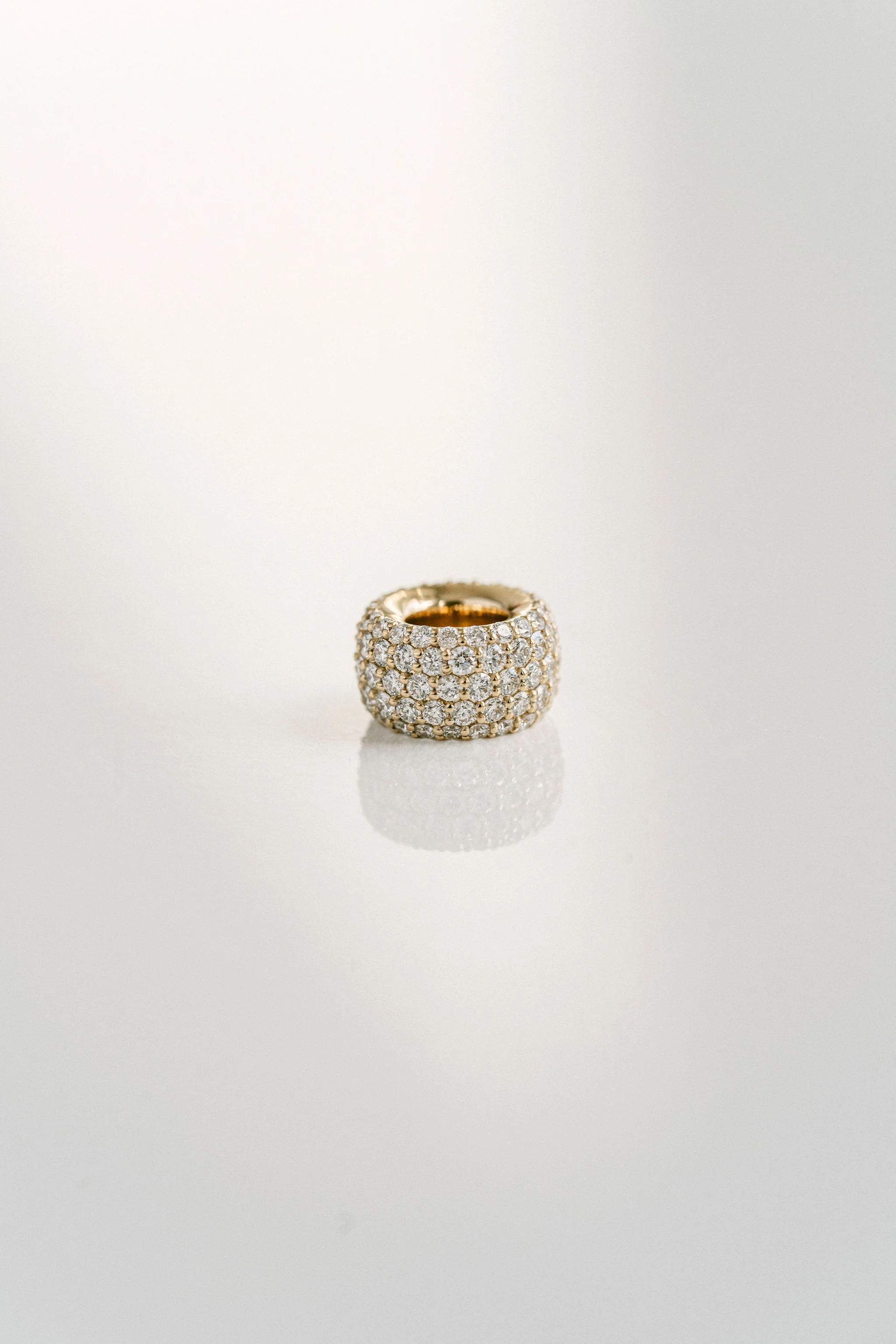 Diamond Pavé Round Torus Pendant - Image 3