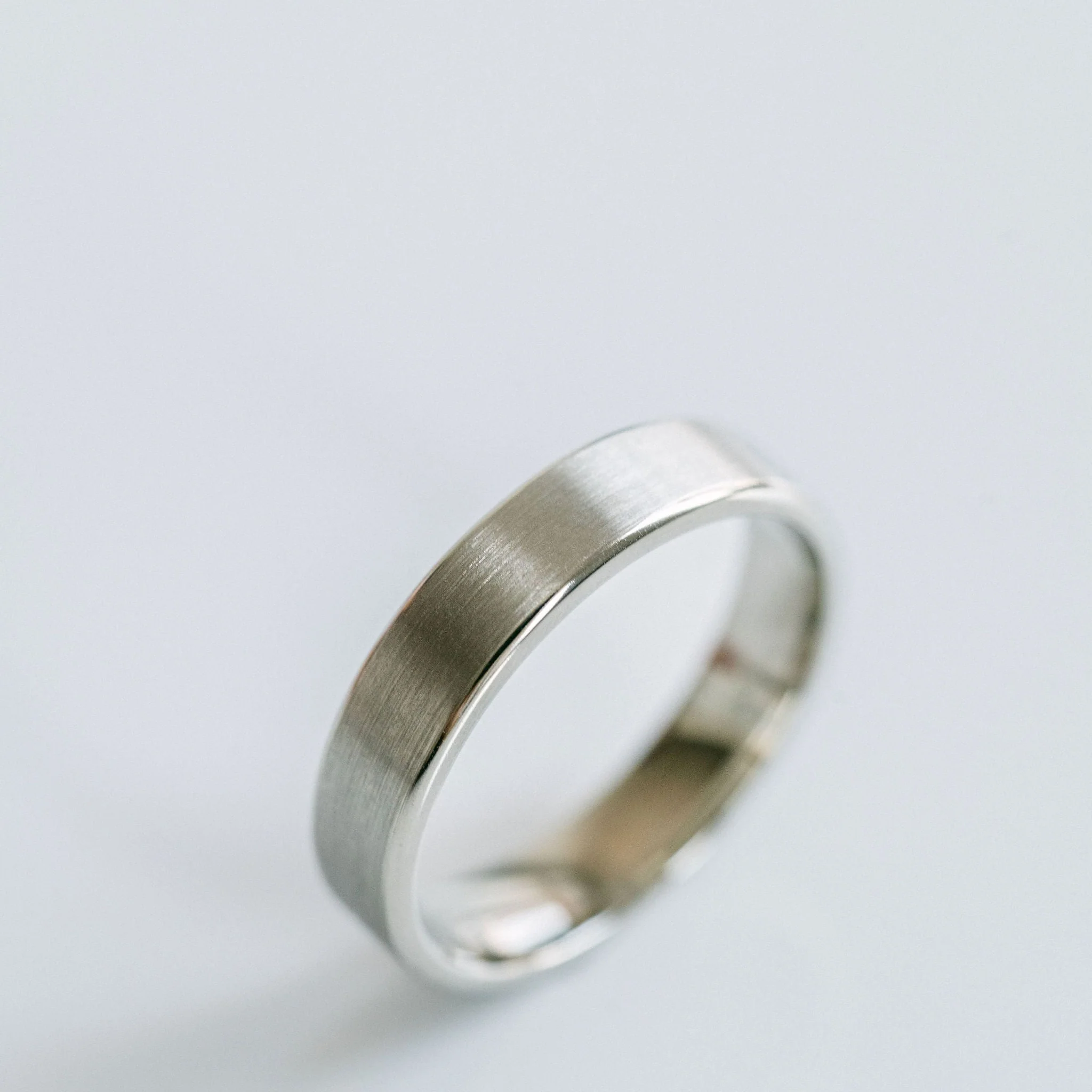 Flat Brushed Mens Band With Round Edge - Image 3