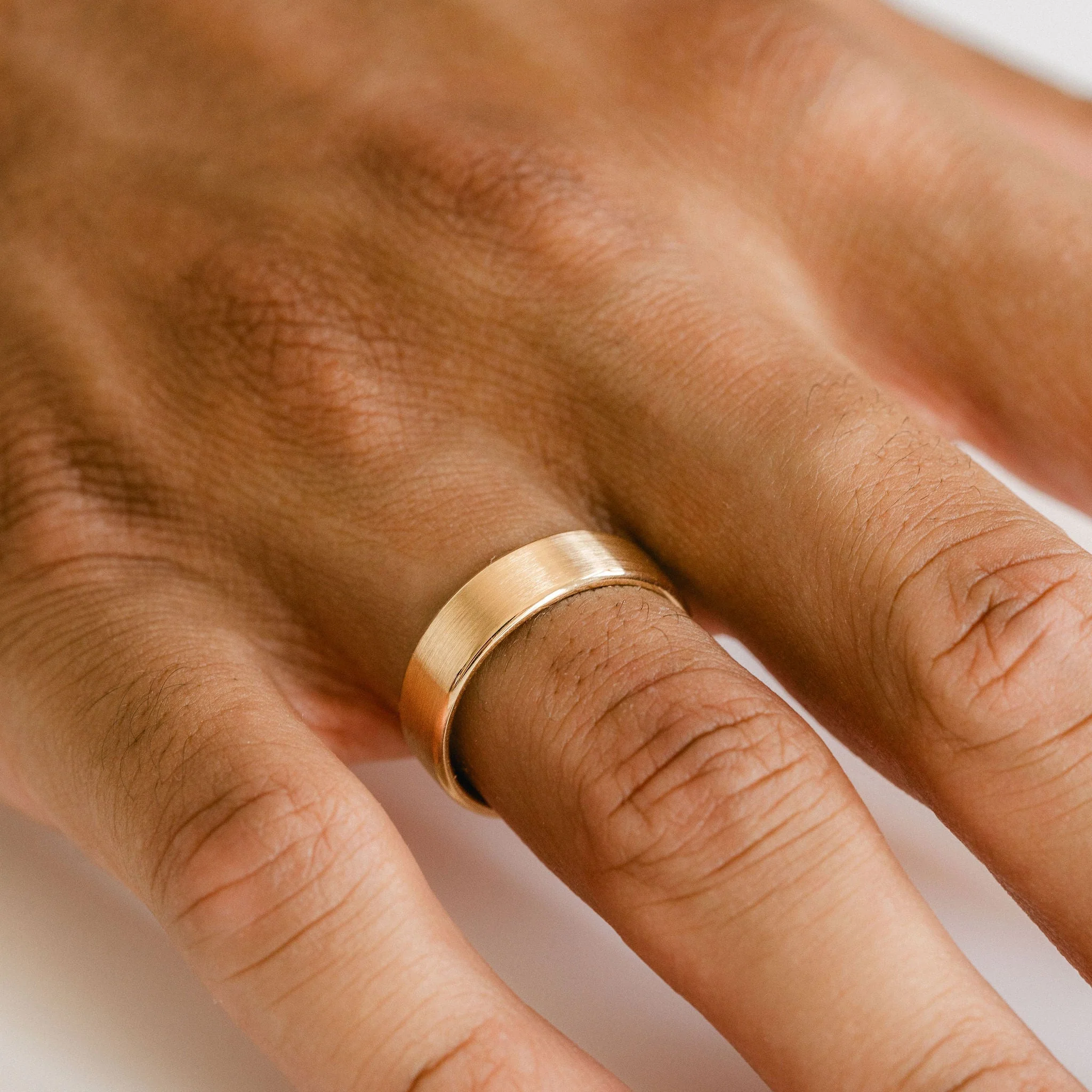 Flat Brushed Mens Band With Round Edge - Image 8