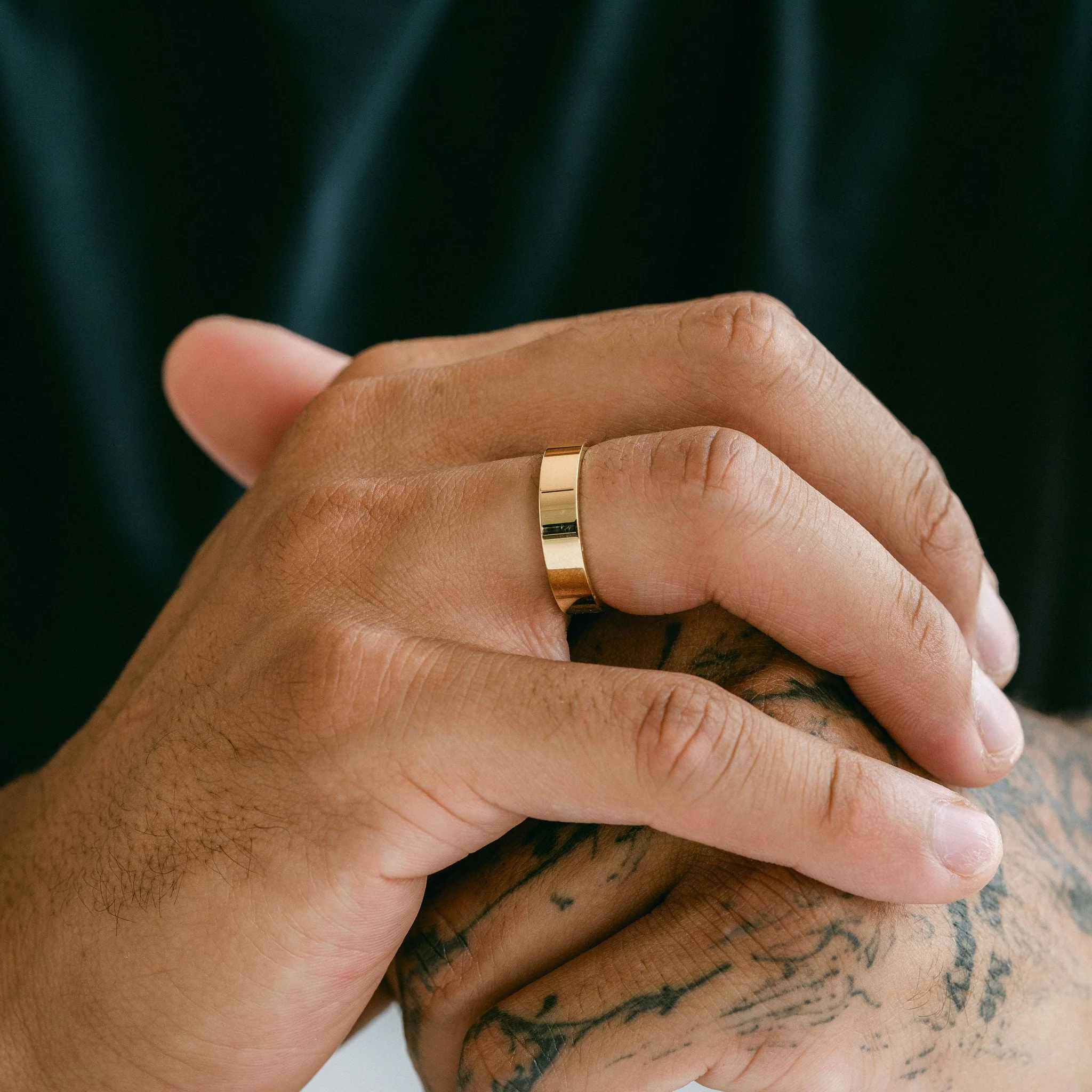 Flat Polished Mens Band - Image 6