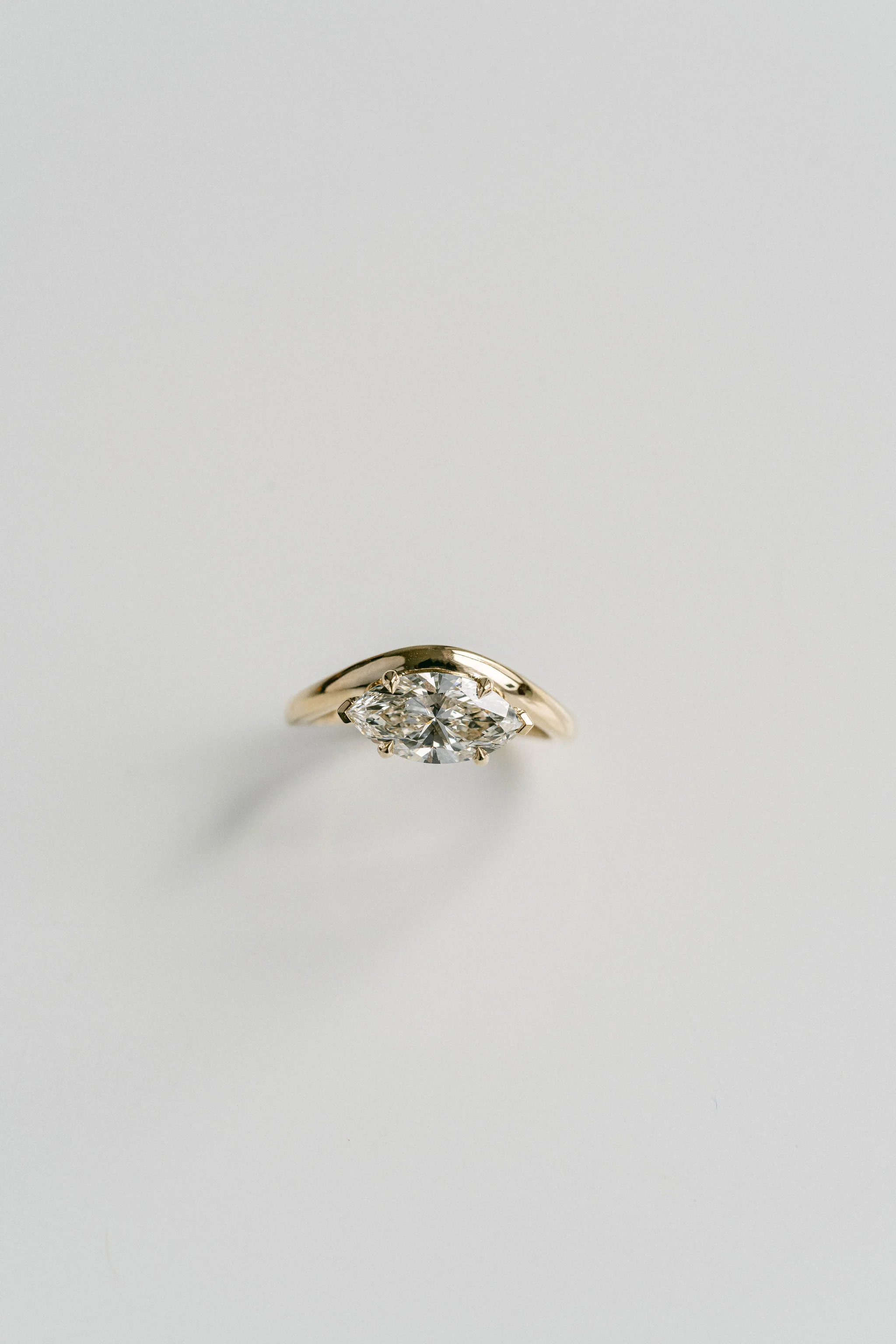 Marquise Cut Diamond Adagio Ring - Image 3
