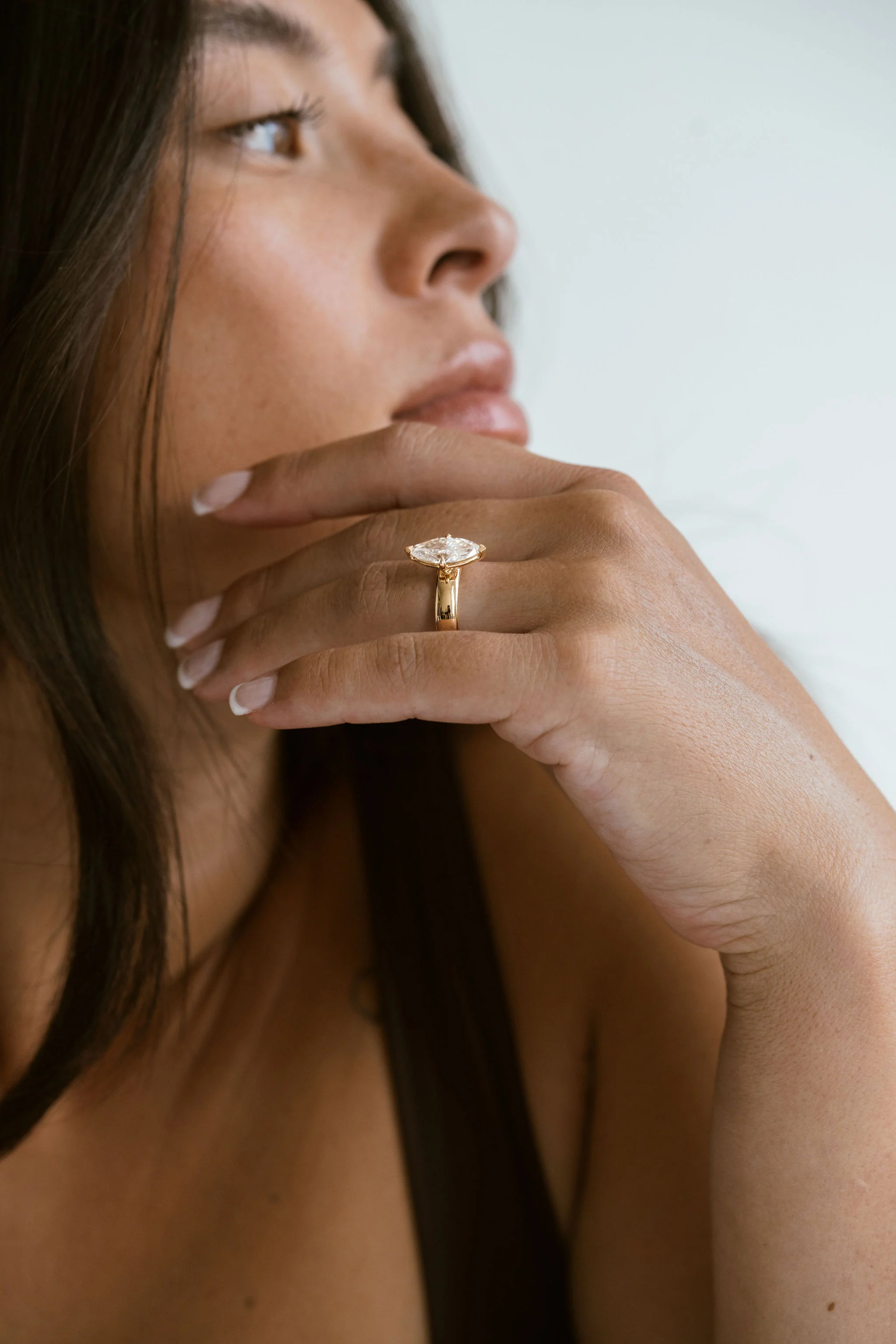 Marquise Diamond Promenade Ring - Image 4