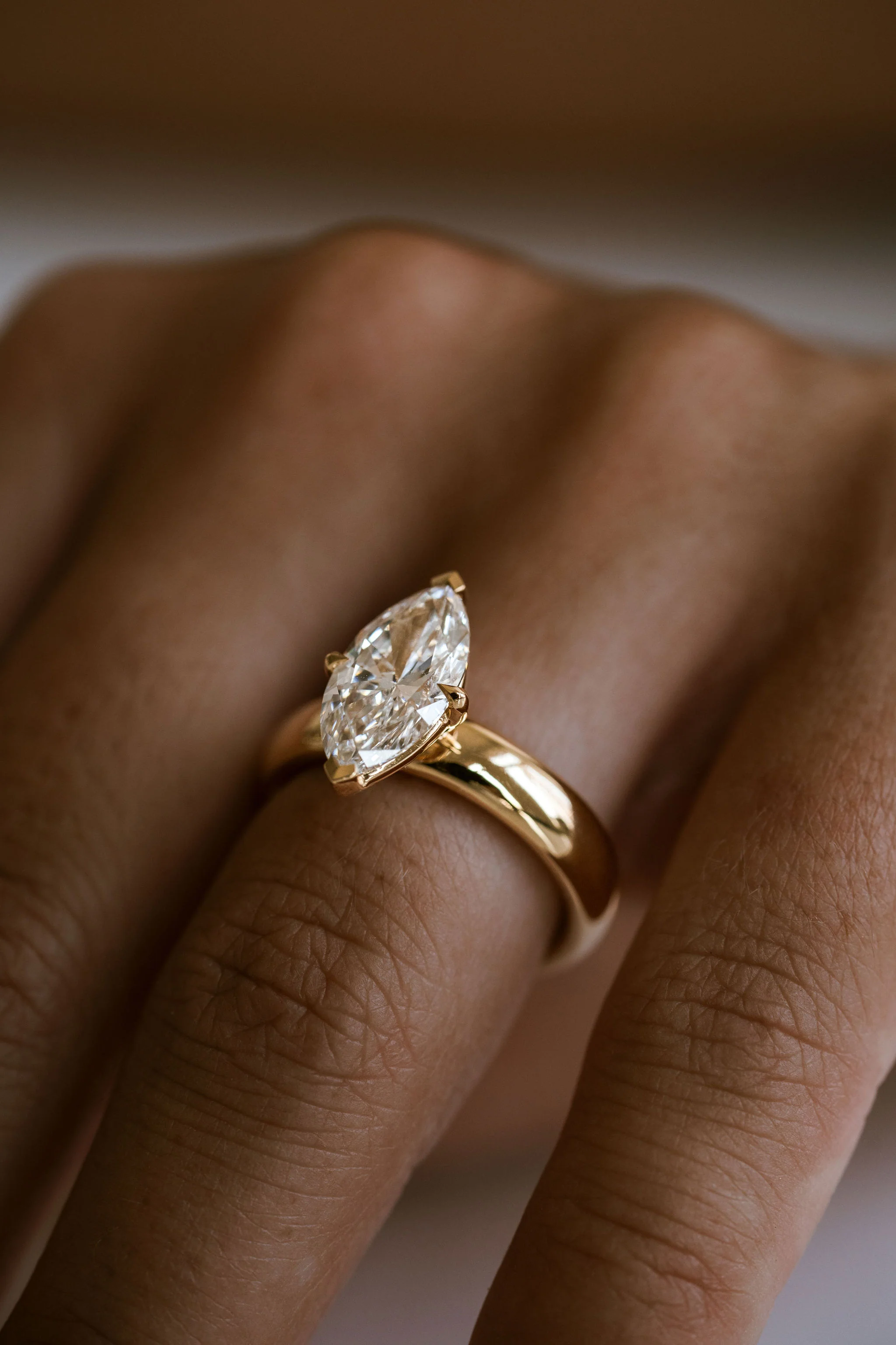 Marquise Diamond Promenade Ring - Image 7
