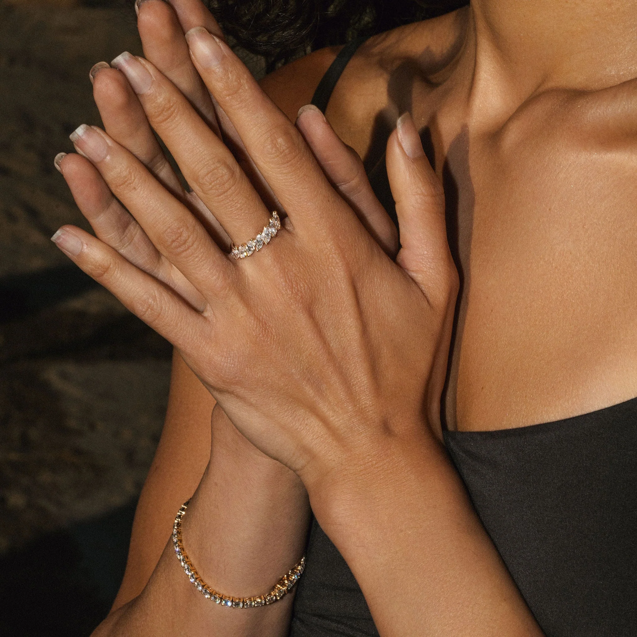 Marquise Diamond Scallop Band - Image 8