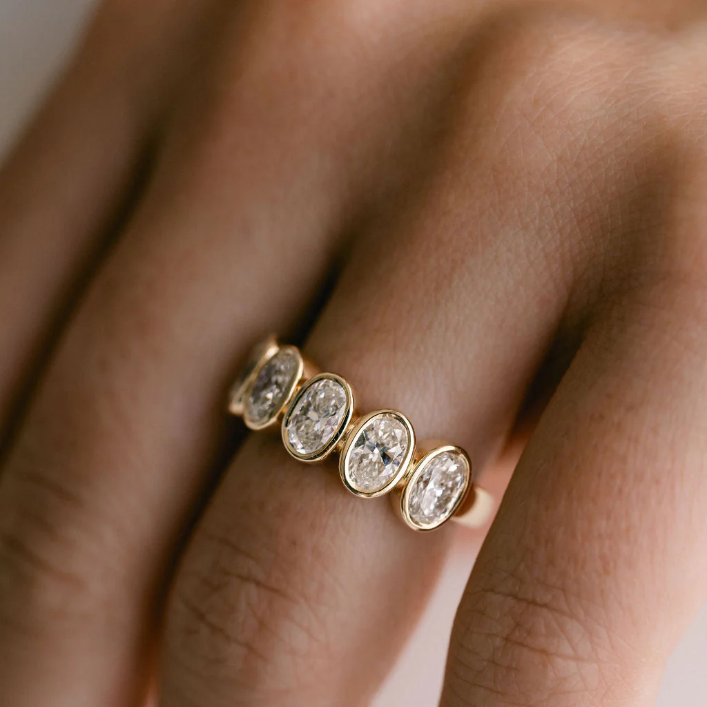 Oval Diamond Bezel Band - Image 5