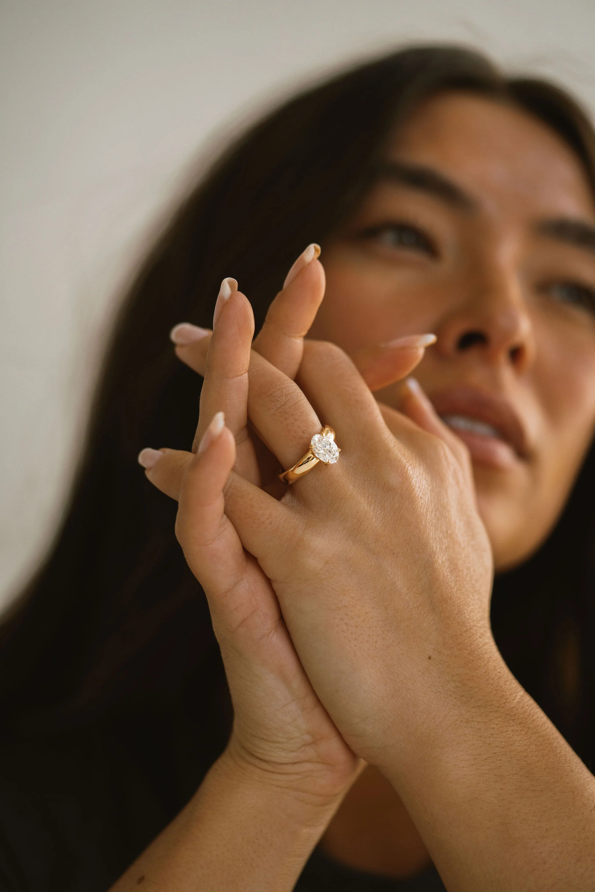 Oval Diamond Promenade Ring - Image 4