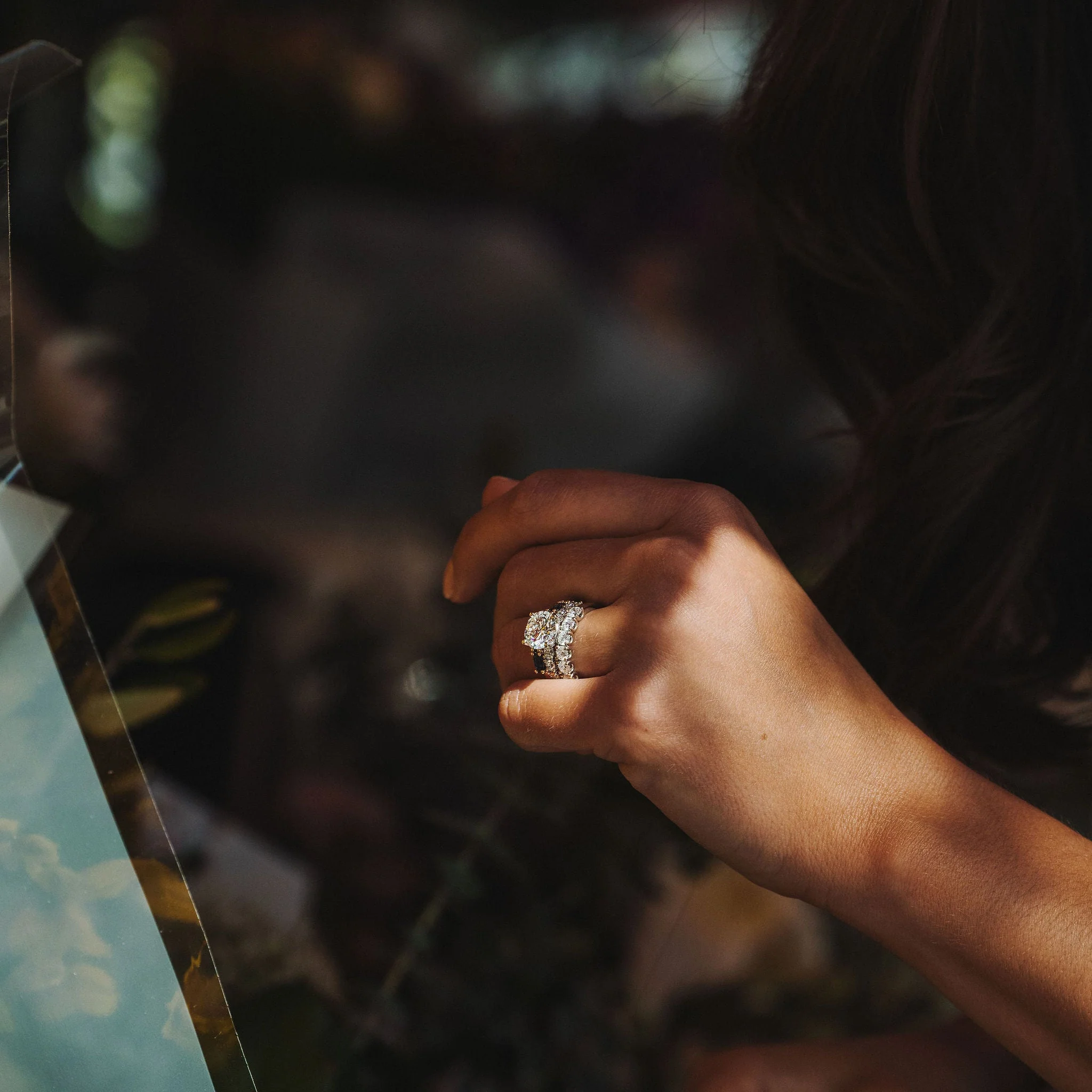 Round Brilliant Diamond Dahlia Ring - Image 4