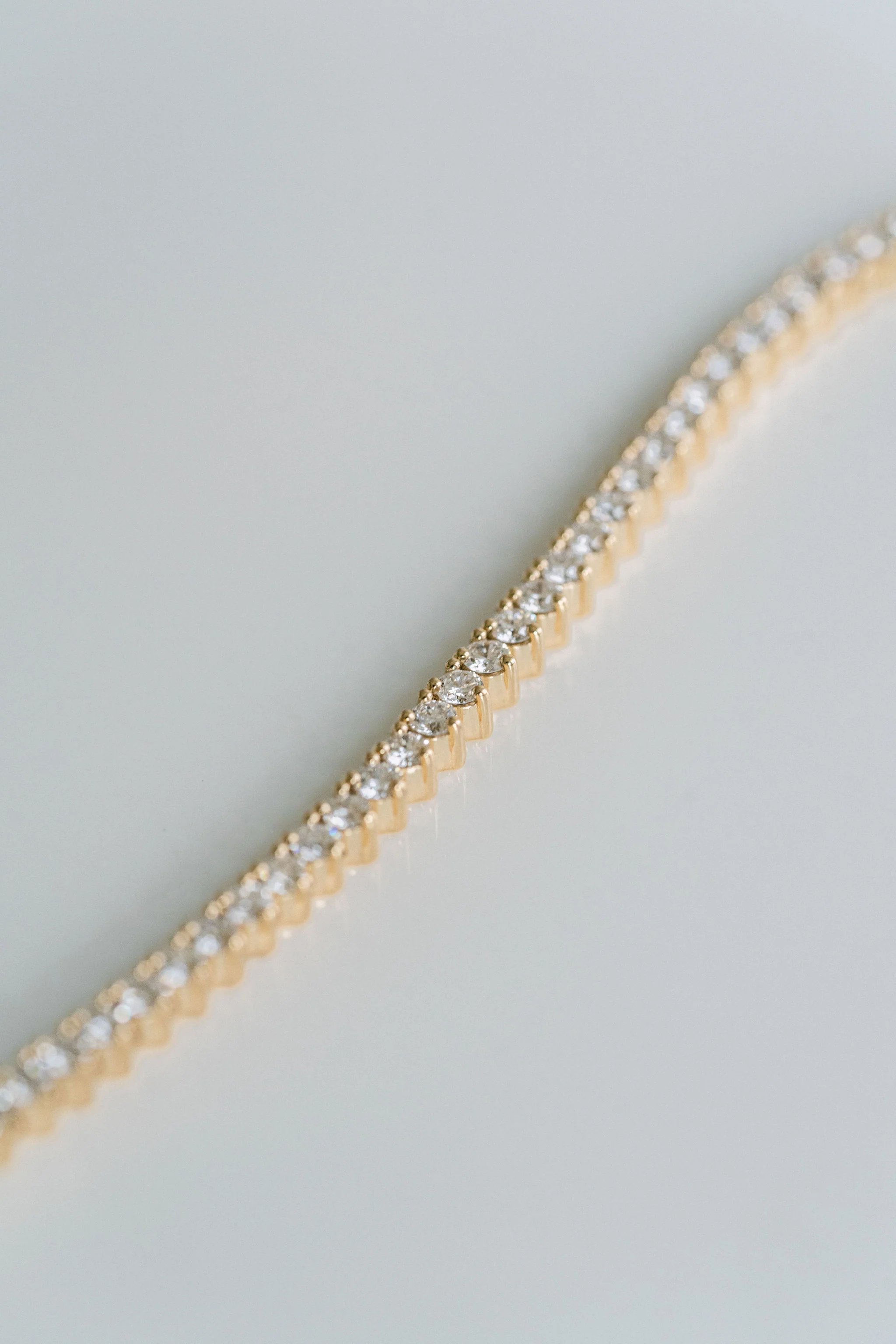 Round Diamond Riviera Necklace - Image 5