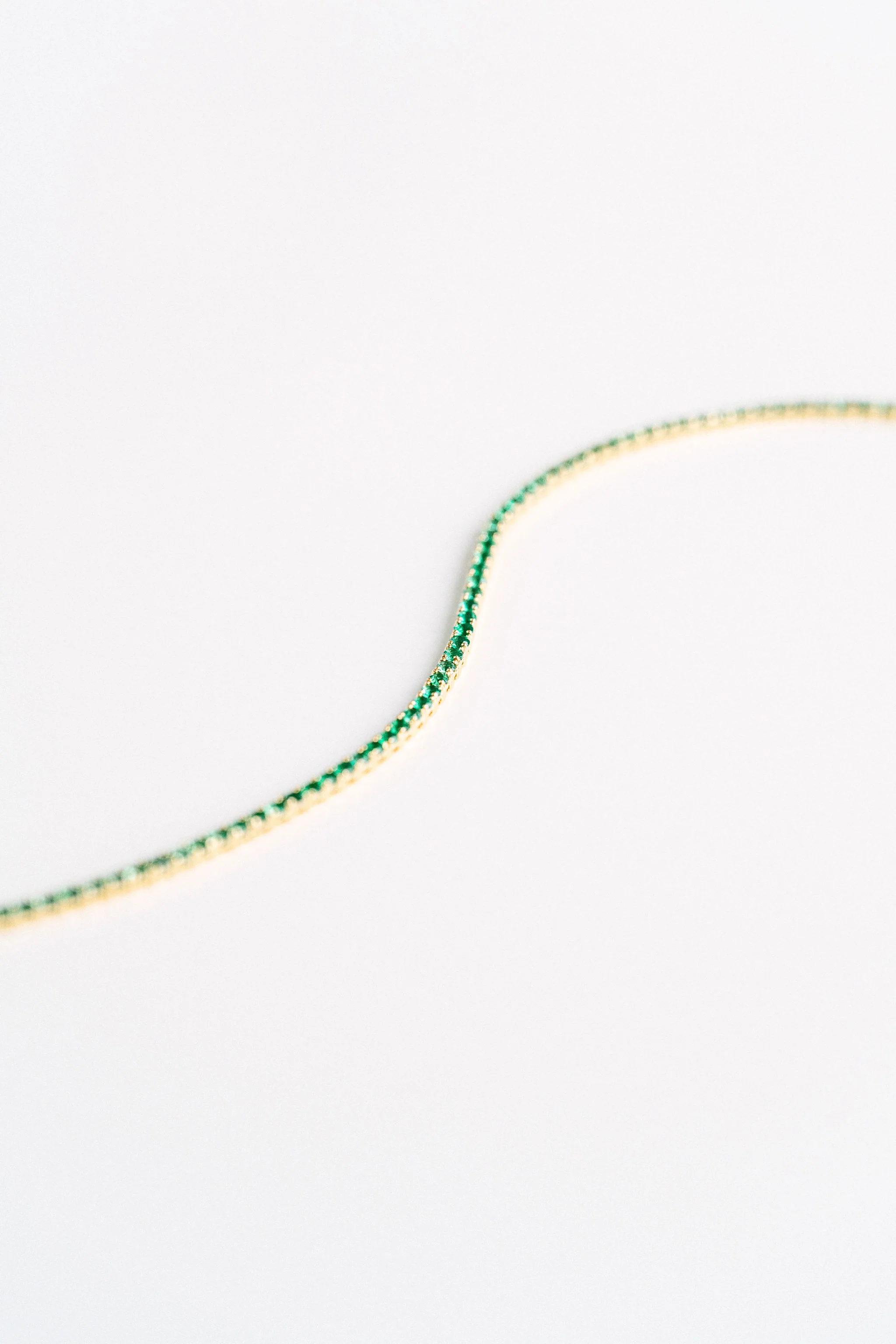 Round Emerald Tennis Bracelet - Image 4