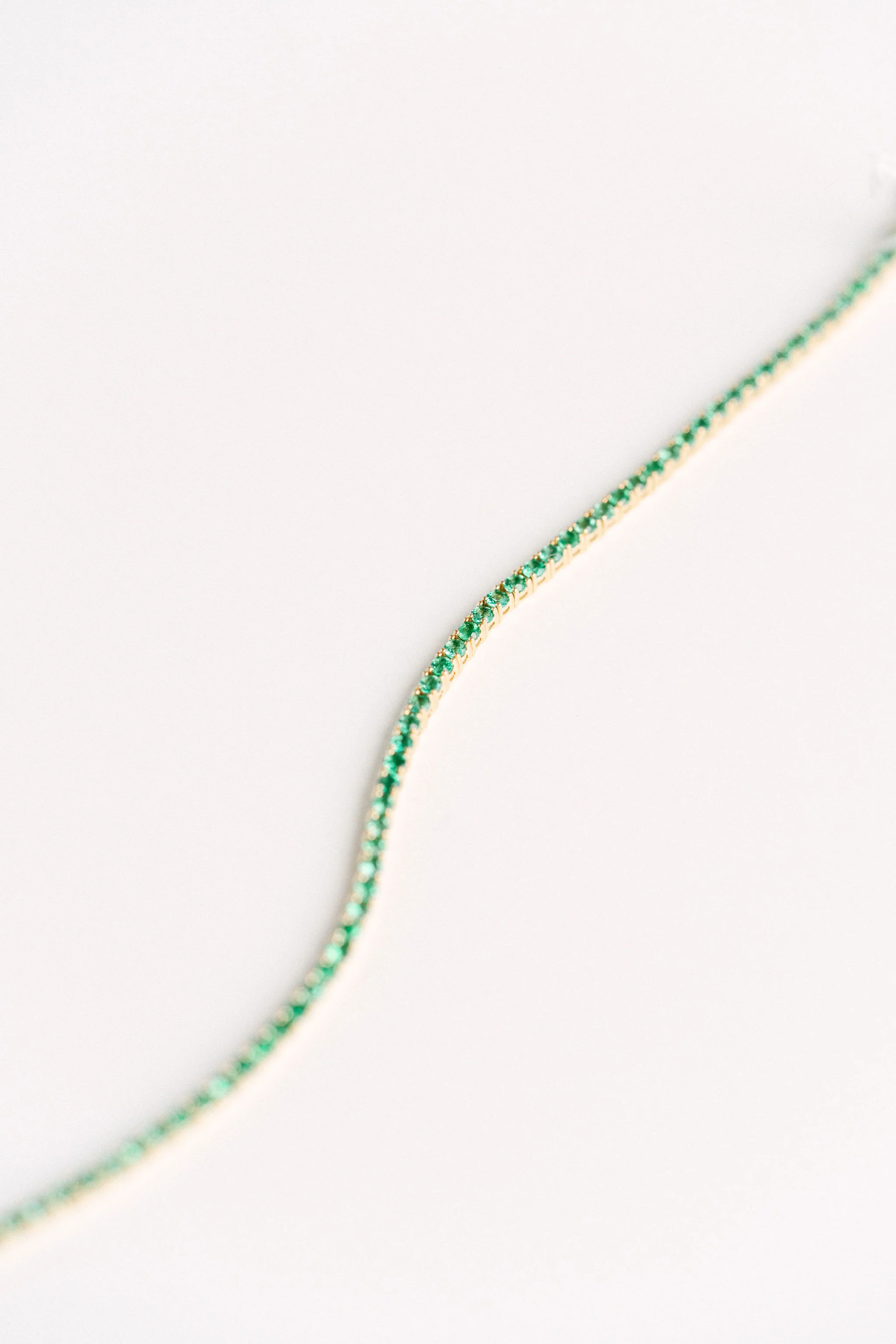 Round Emerald Tennis Bracelet - Image 5